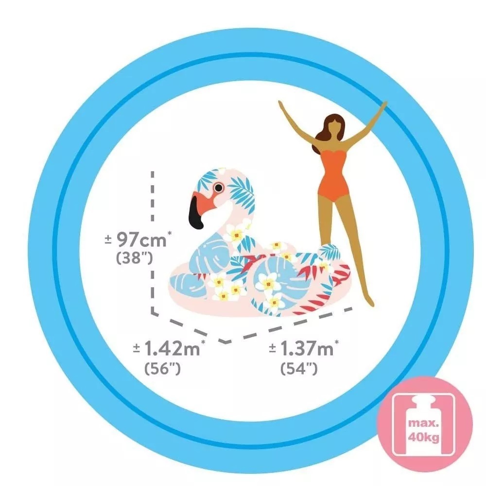 Flotador Inflable Flamenco Playa Tropic